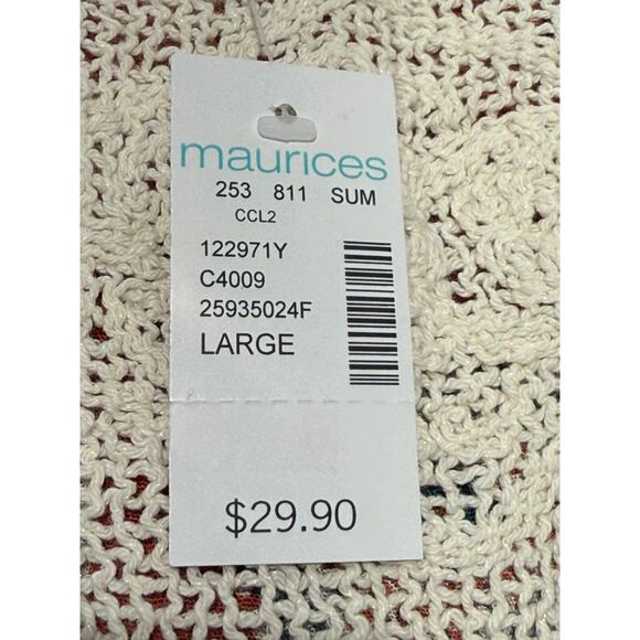 Maurices Women’s Rusted Rose Floral Lace Crochet Sleeveless Top Size Large NWT - Picture 3 of 6